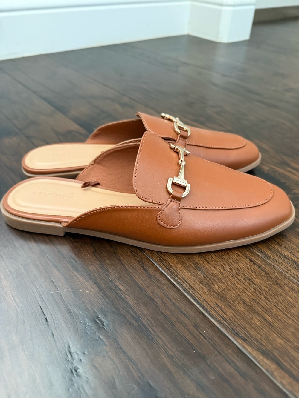 Old Navy Horsebit Mule Loafers | Women’s Size 8.5 | Cognac Brown - Picture 4 of 4